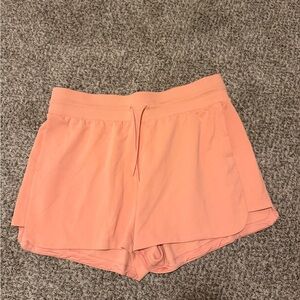 Coral high waisted shorts